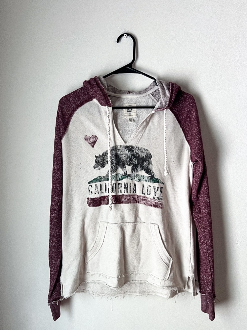 Billabong California Love Hoodie | Boho Surf Skater Beachy Graphic Pullover